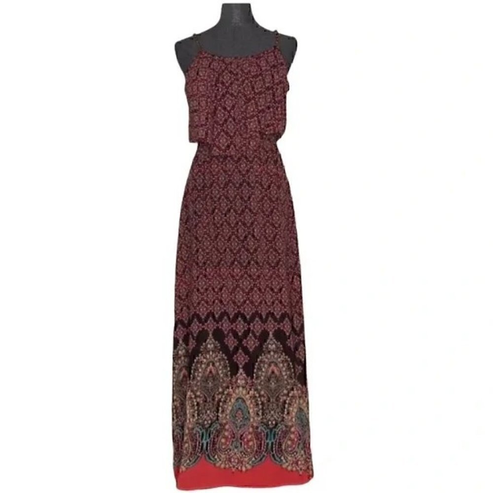 Xhilaration various print maxi long dress Medium summer spring